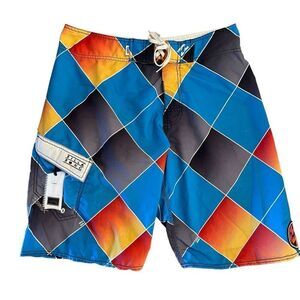 Billabong Mens Boardshorts Platinum Quad Stretch Colourblock Size 32
